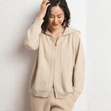 Galespire – Cashmere Wool Hooded Cardigan - Hilltop Nord