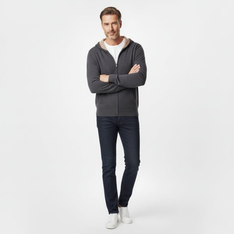 Atlas – Cashmere Wool Zip Hoodie - Hilltop Nord