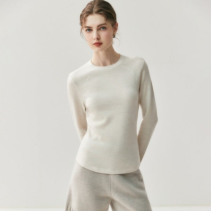 Brooklane – Wool Long - Sleeve Top - Hilltop Nord