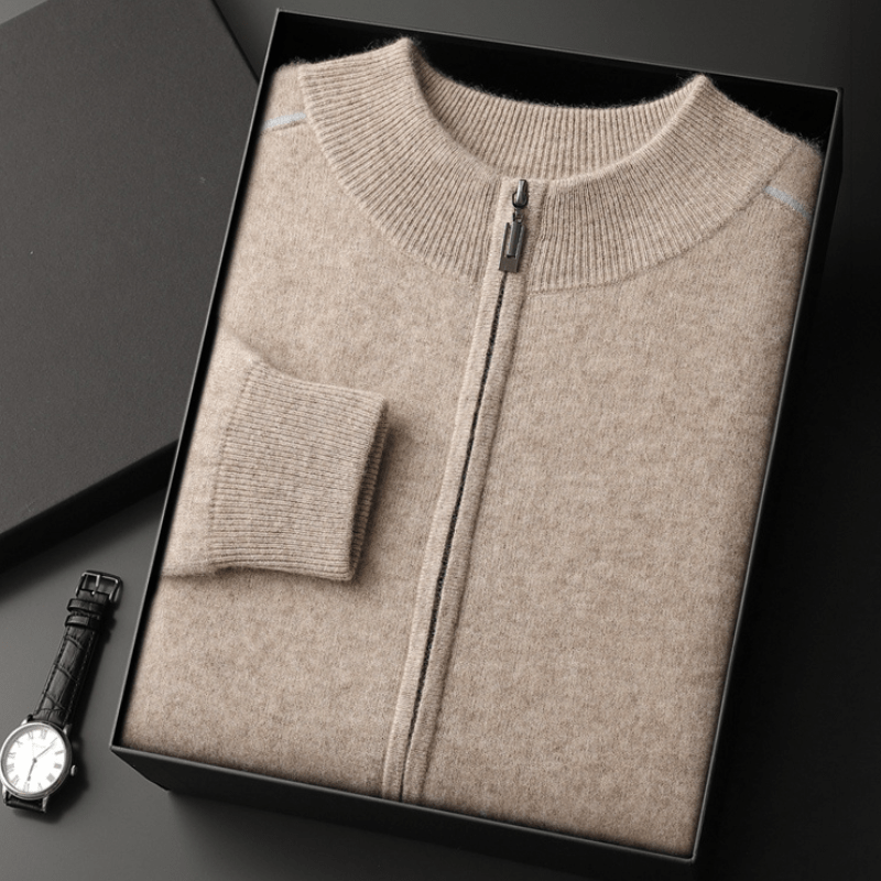 Ridgeway - Cashmere Wool Zip Jacket - Hilltop Nord