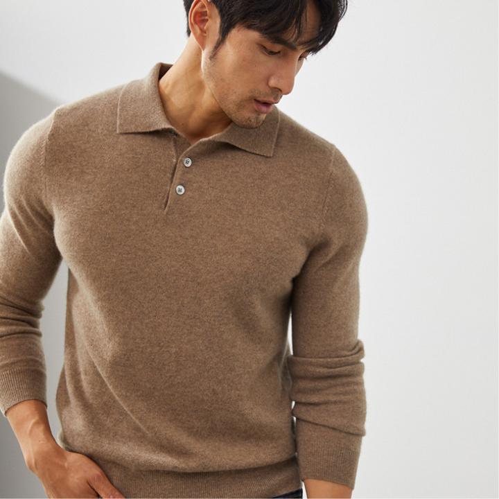 Atlas - Cashmere Polo Sweater