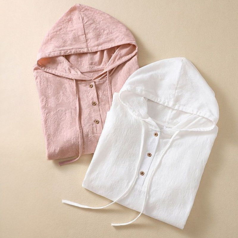 Virelle – Linen Blouse Hoodie