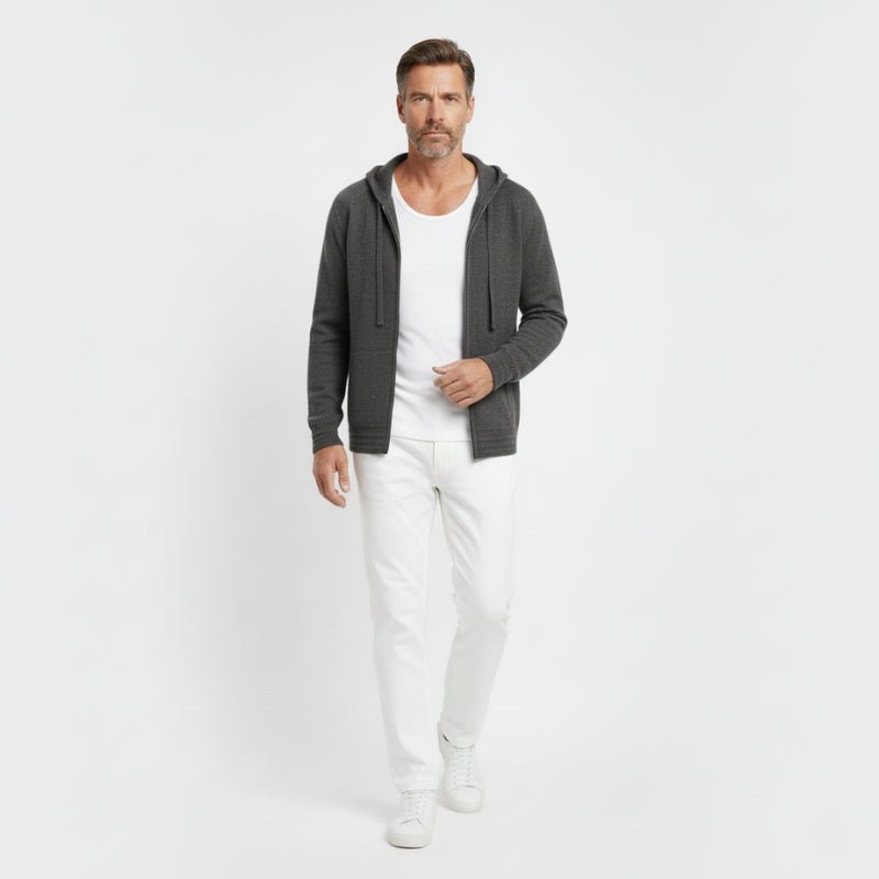 Alder - Merino Zip Hoodie - Hilltop Nord