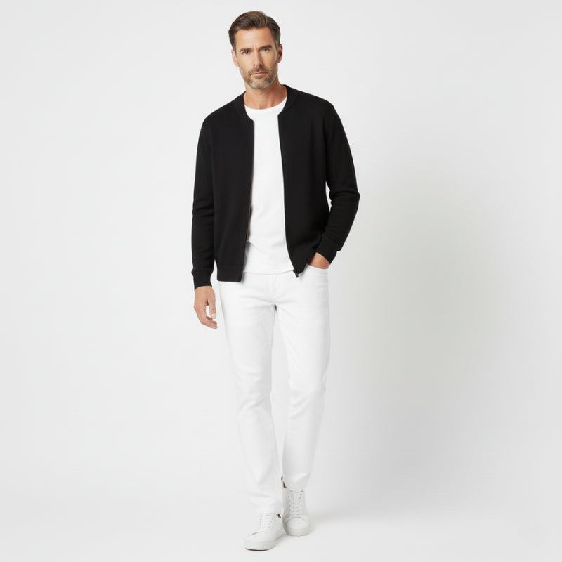 Dunley – Cashmere Wool Zip - Up Jacket - Hilltop Nord