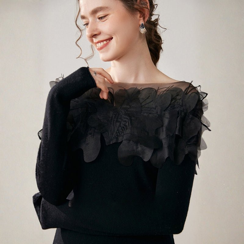 Shadowbloom – Cashmere Wool Sweater - Hilltop Nord