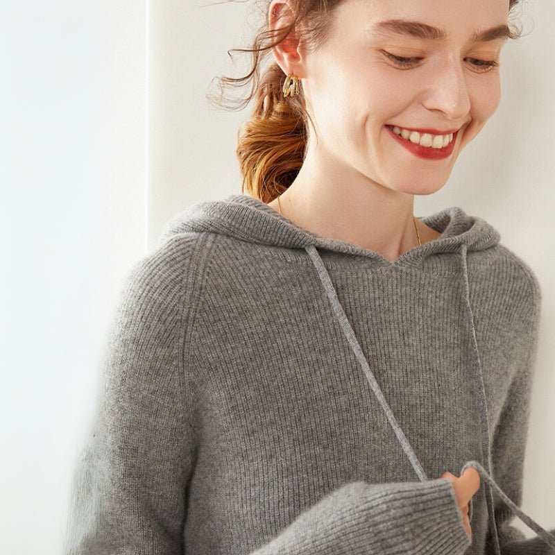 Fiora – Cashmere Hoodie - Hilltop Nord