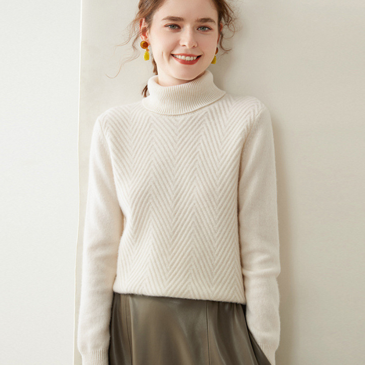 Arlo - Cashmere Wool Mock Neck Sweater