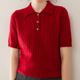 Solstice – Cashmere Wool Polo - Hilltop Nord