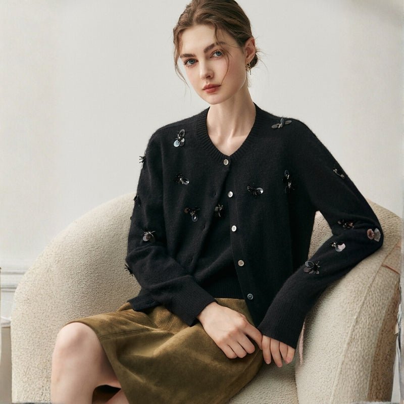 Whisperwing – Cashmere Wool Cardigan - Hilltop Nord