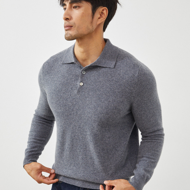 Atlas - Cashmere Polo Sweater