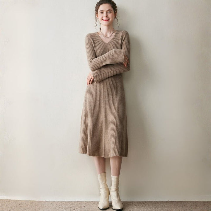 Fjordline – Cashmere Wool Dress - Hilltop Nord