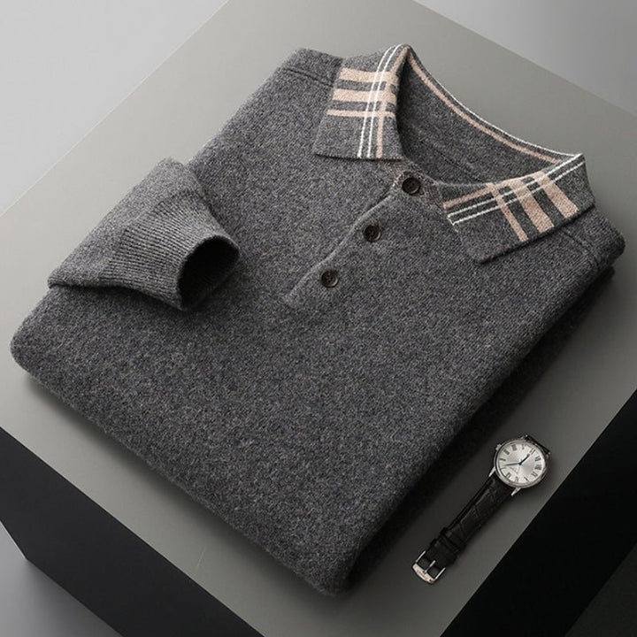 Barron – Wool Polo Sweater - Hilltop Nord
