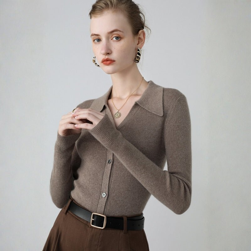 Seraphina – Cashmere Wool Cardigan - Hilltop Nord