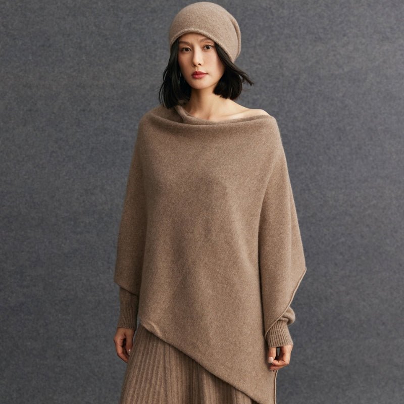 Snowfield – Cashmere Wool Poncho - Hilltop Nord