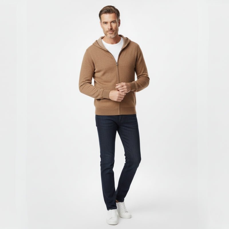Atlas – Cashmere Wool Zip Hoodie - Hilltop Nord