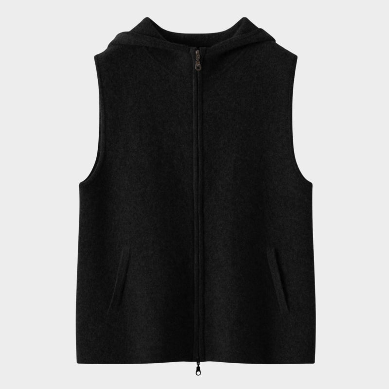 Emberford – Cashmere Wool Hooded Vest - Hilltop Nord