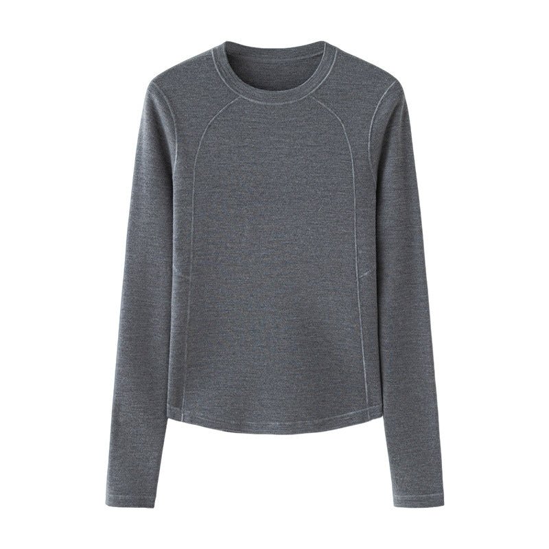 Brooklane – Wool Long - Sleeve Top - Hilltop Nord
