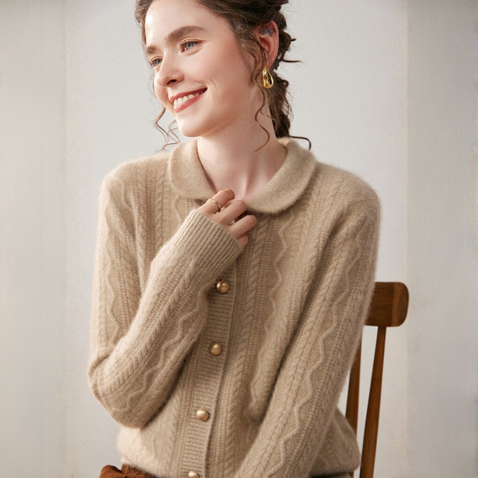 Wavecrest – Cashmere Wool Cardigan - Hilltop Nord
