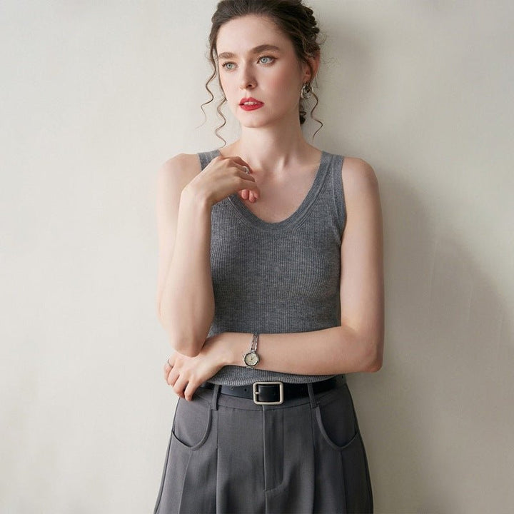 Terrathread – Cashmere Wool Tank Top - Hilltop Nord