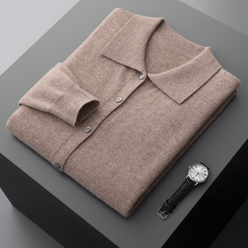 Sanford - Wool Button - Up Polo Cardigan - Hilltop Nord