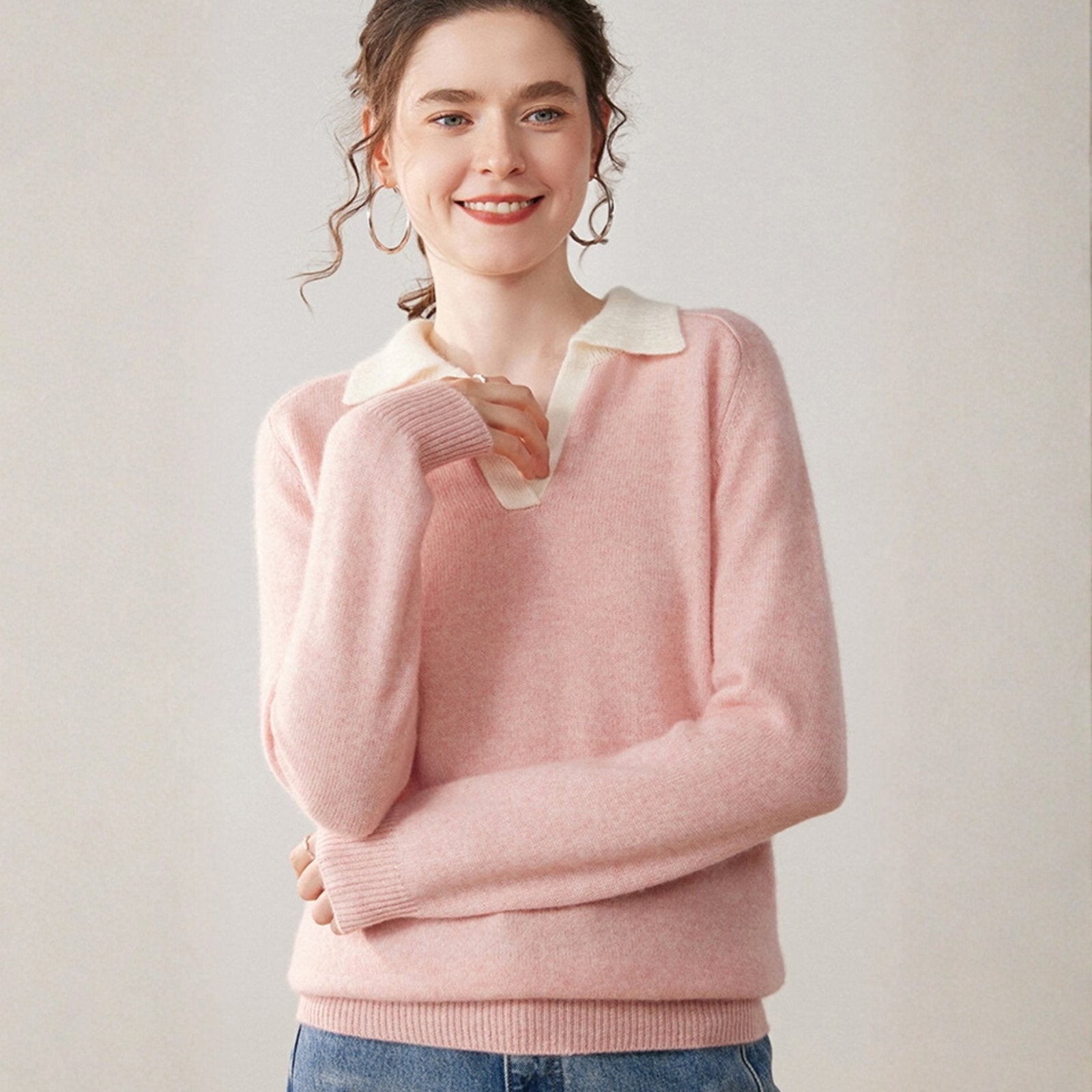 Equinox – Cashmere Wool Polo Sweater - Hilltop Nord