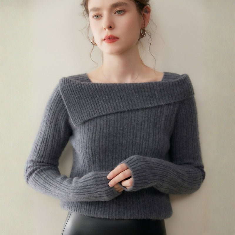 Thalia – Cashmere Wool Sweater - Hilltop Nord