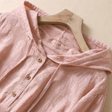 Virelle – Linen Blouse Hoodie