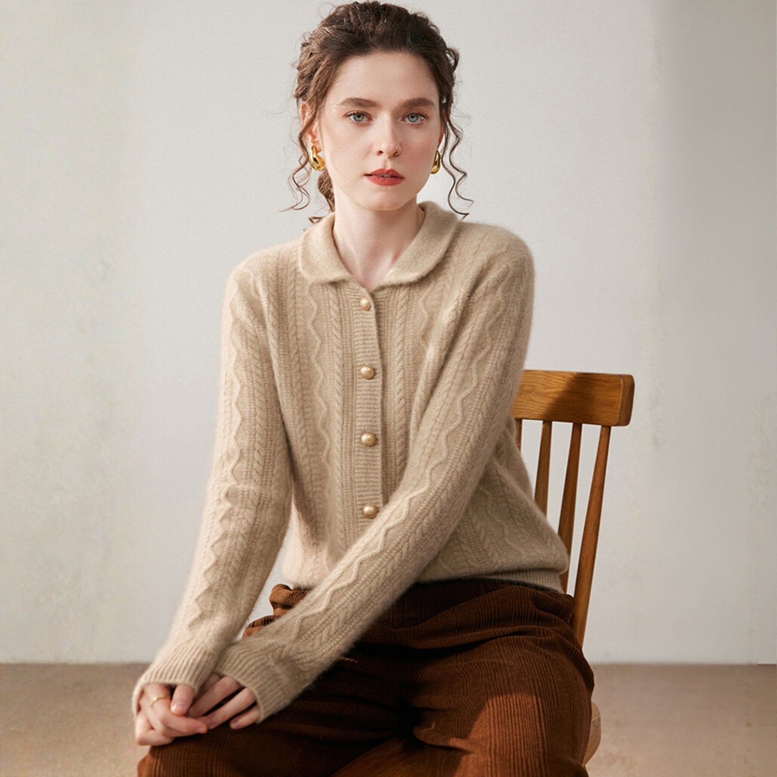 Wavecrest – Cashmere Wool Cardigan - Hilltop Nord