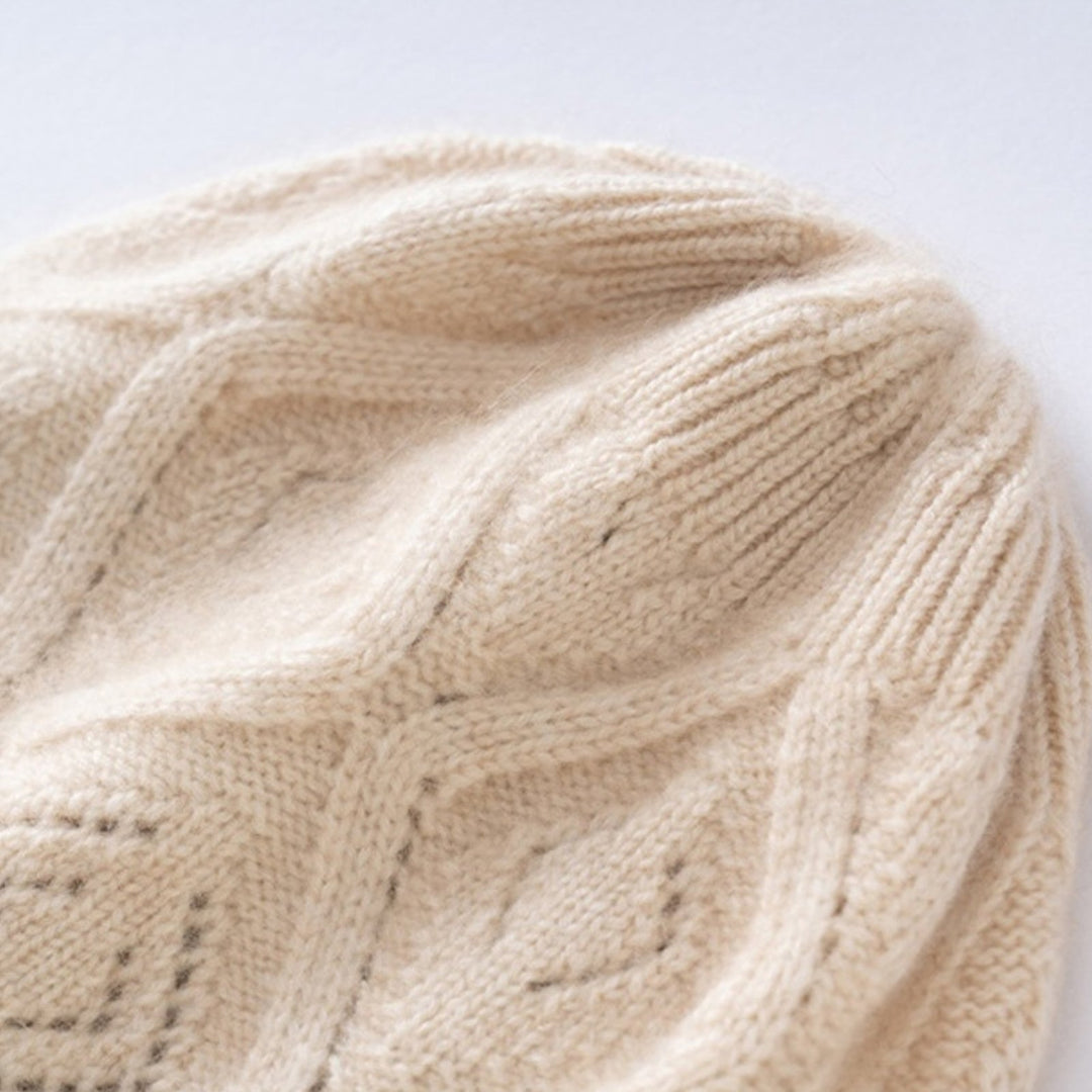 DiamondDrift – Cashmere Wool Beanie - Hilltop Nord