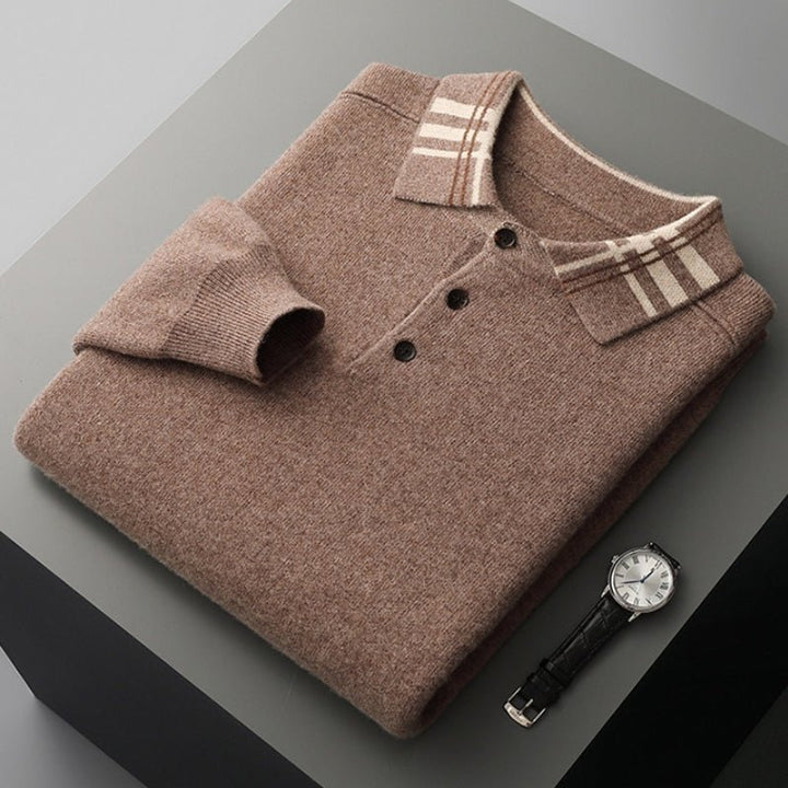 Barron – Wool Polo Sweater - Hilltop Nord