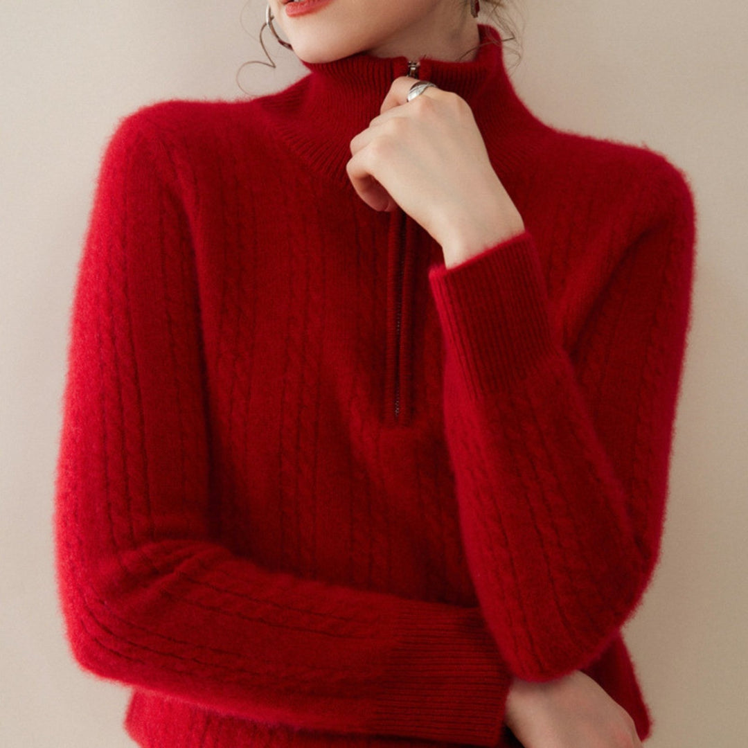 Flintknit – Cashmere Zip Sweater - Hilltop Nord