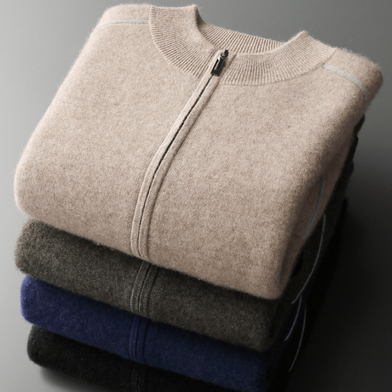 Ridgeway - Cashmere Wool Zip Jacket - Hilltop Nord