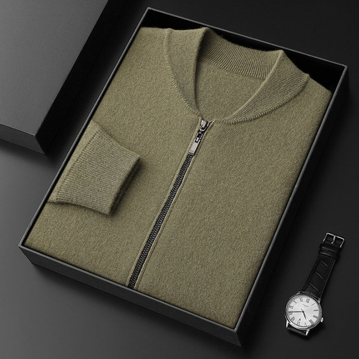 Dunley – Cashmere Wool Zip - Up Jacket - Hilltop Nord