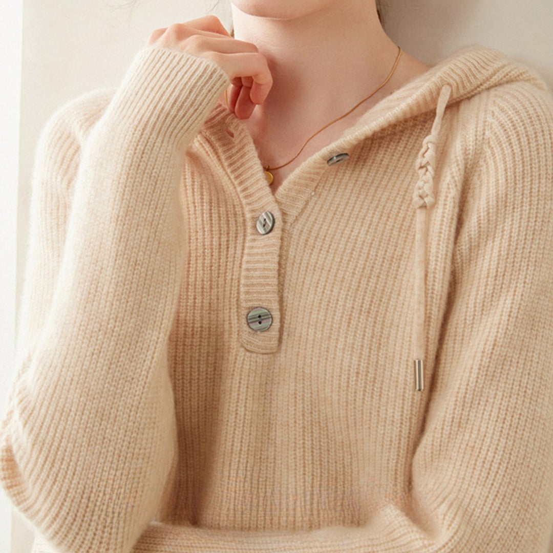 Loomhaven – Cashmere Wool Hooded Cardigan - Hilltop Nord