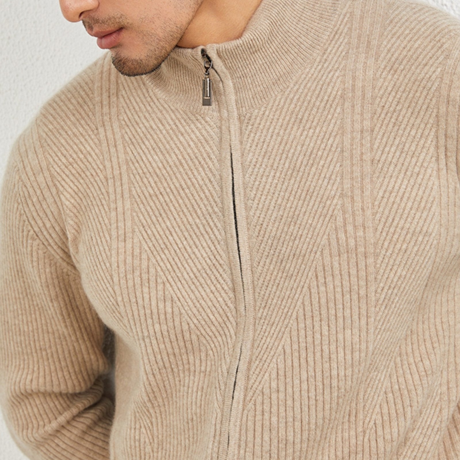 Skyward – Cashmere Zip - Up Sweater - Hilltop Nord