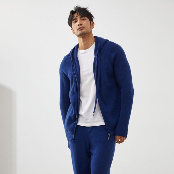 Bluecliff – Cashmere Wool Hoodie - Hilltop Nord
