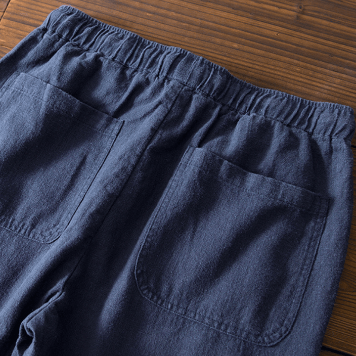 Rivo – Ramie Cropped Pants - Hilltop Nord