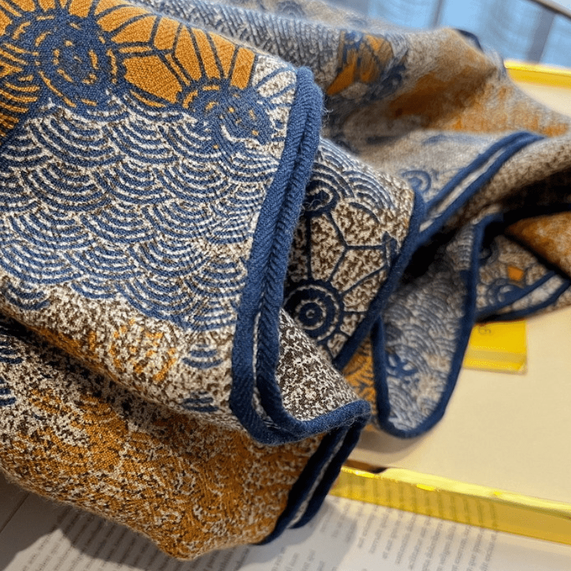 Orion - Printed Wool Scarf - Hilltop Nord