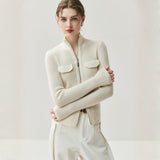 Calista – Cashmere Wool Cardigan - Hilltop Nord