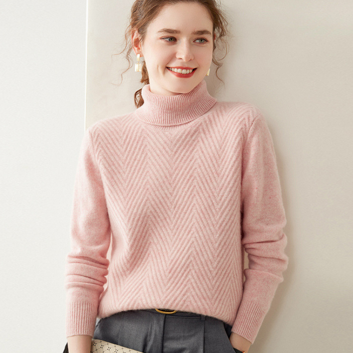 Arlo - Cashmere Wool Mock Neck Sweater