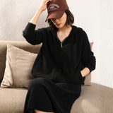 Galespire – Cashmere Wool Hooded Cardigan - Hilltop Nord