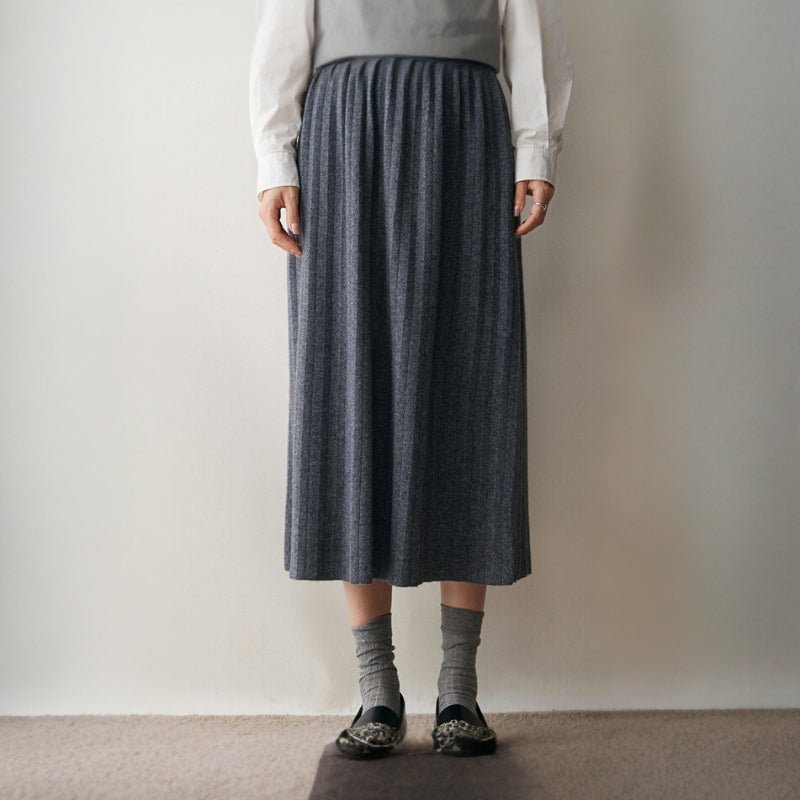Hearthfold – Cashmere Wool Skirt - Hilltop Nord