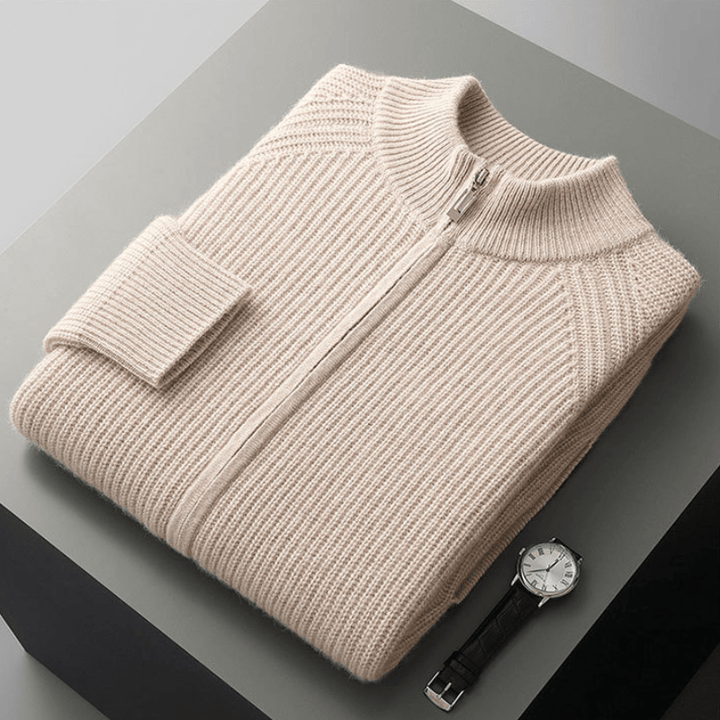 Northwood - Cashmere Wool Ribbed Jacket - Hilltop Nord