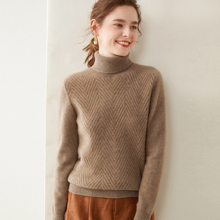 Arlo - Cashmere Wool Mock Neck Sweater