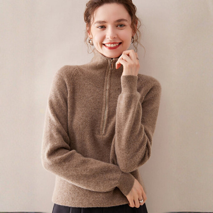 Willowblend – Wool Quarter - Zip Sweater - Hilltop Nord