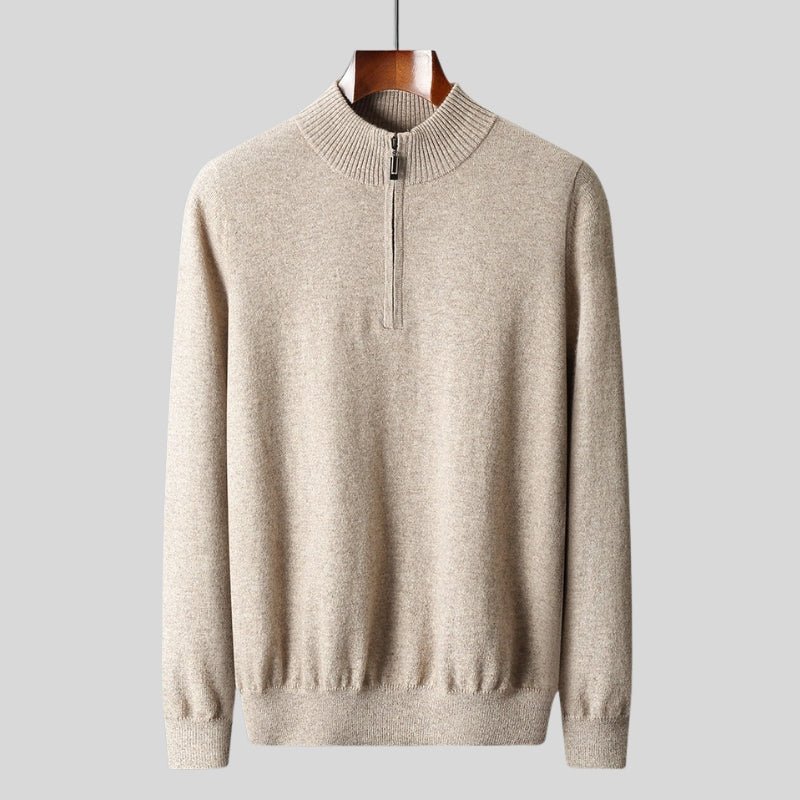 Stellan – Wool Half - Zip Sweater - Hilltop Nord