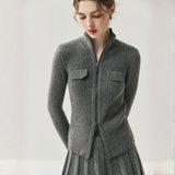 Calista – Cashmere Wool Cardigan - Hilltop Nord
