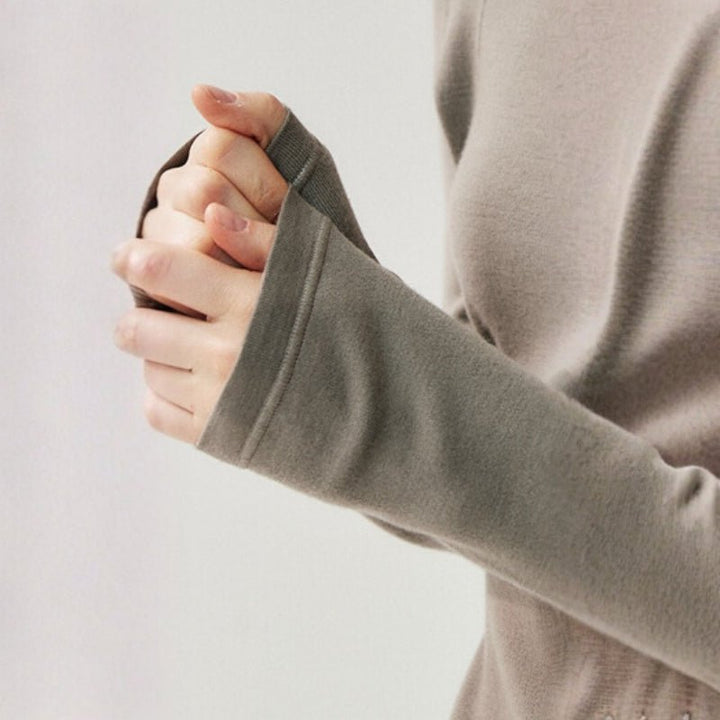 Brooklane – Wool Long - Sleeve Top - Hilltop Nord