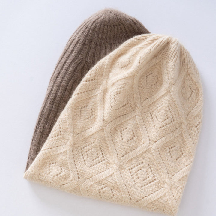 DiamondDrift – Cashmere Wool Beanie - Hilltop Nord