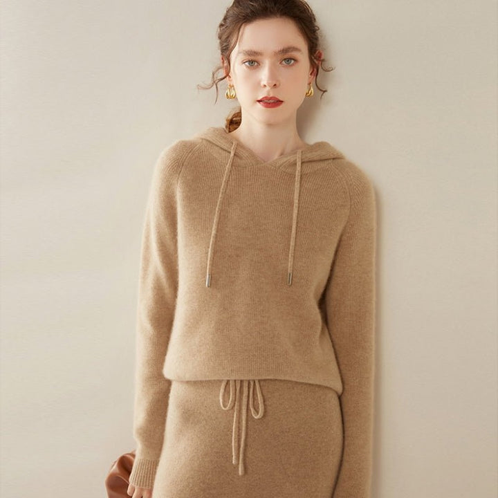 Fiora – Cashmere Hoodie - Hilltop Nord